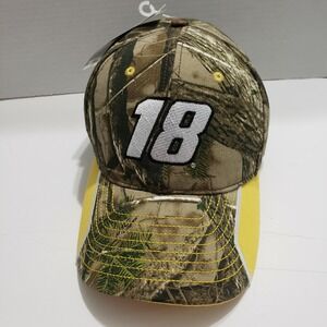 Kyle Busch Camo Hat # 18 - JGR Racing - M & M's Racing